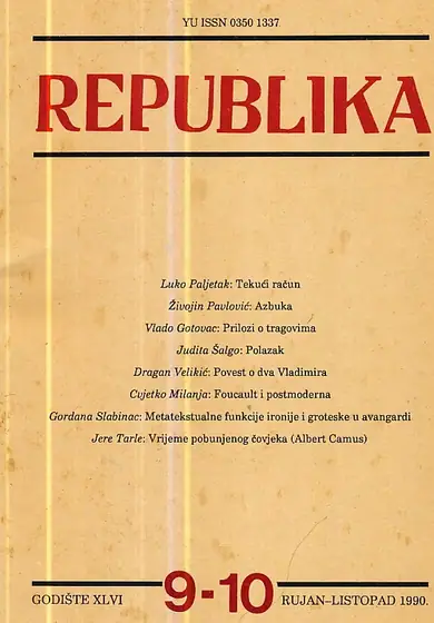 Naslovnica: Republika 9-10/1990