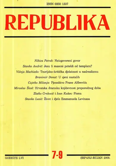 Naslovnica: Republika 7-9/2000