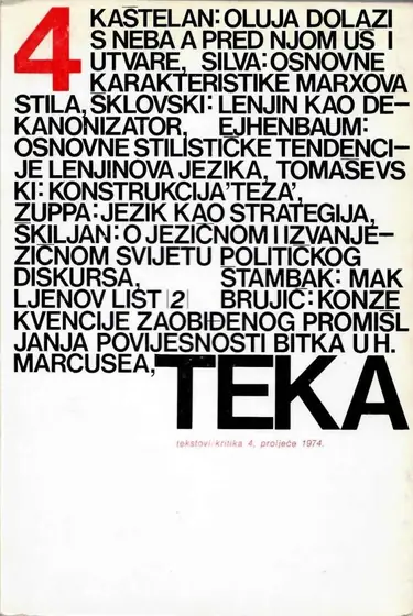 Naslovnica: Teka (tekstovi/kritika) 4