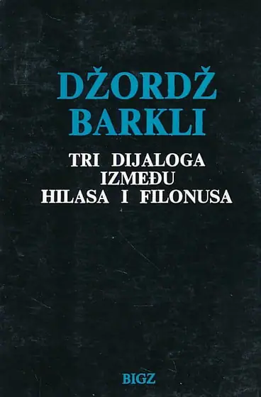 Naslovnica: Tri dijaloga između Hilasa i Filonusa