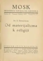 Naslovnica: Od materijalizma k religiji