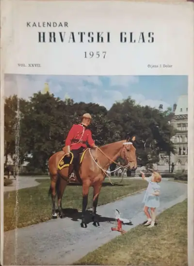 Naslovnica: Kalendar Hrvatski Glas za prostu godinu 1957