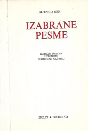 Naslovnica: Izabrane pesme