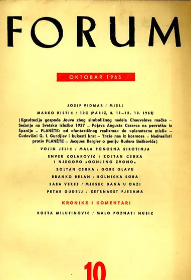 Naslovnica: Forum, 10/1965