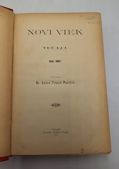 Naslovnica: Novi viek tečaj I/1897
