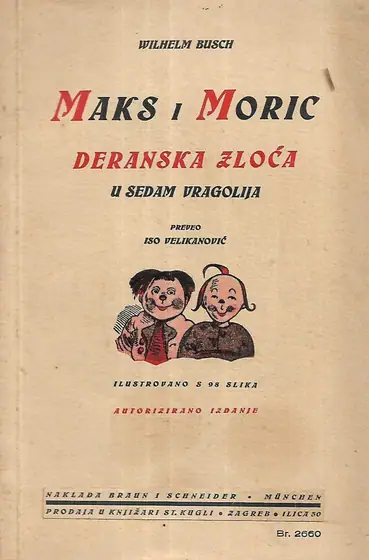 Naslovnica: Maks i Moric