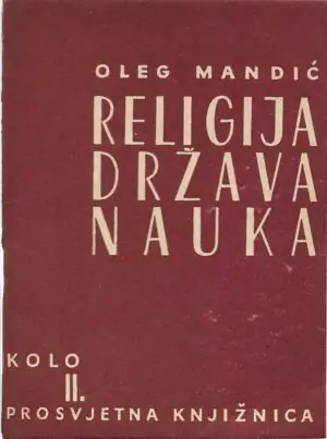 Naslovnica: Religija, državna nauka