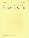 Naslovnica: Historijski zbornik LXIII/1/2010