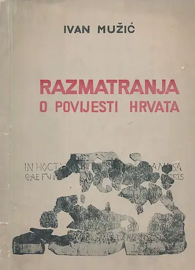 Naslovnica: Razmatranja o povijesti Hrvata