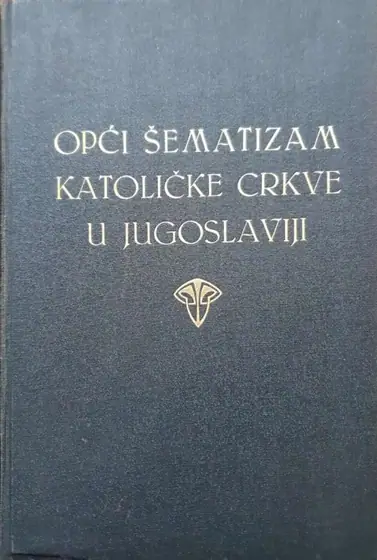 Naslovnica: Opći šematizam Katoličke crkve u Jugoslaviji