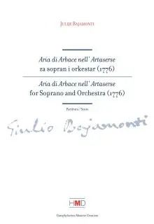 Naslovnica: ARIA DI ARBACE NELL´ARTASERSE: za sopran i orkestar (1776): partitura