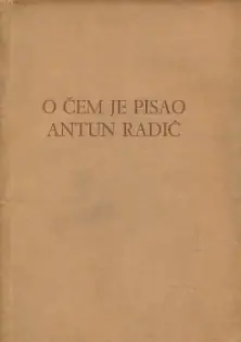 Naslovnica: O čem je pisao Antun Radić