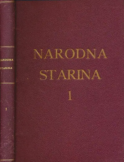 Naslovnica: Narodna starina 1922