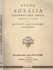 Naslovnica: Sveta Rožalija (pretisak iz 1780)