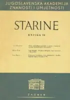 Naslovnica: Starine, knjiga 56/1975