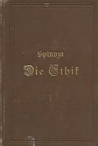 Naslovnica: Die Ethik
