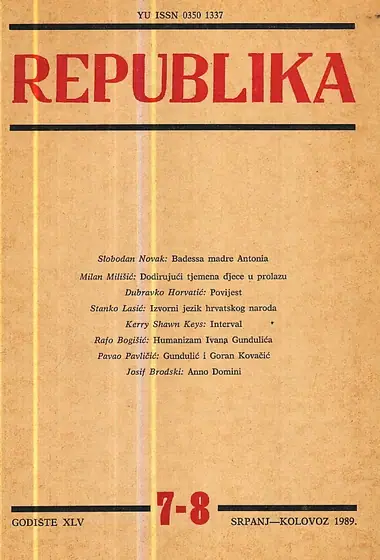 Naslovnica: Republika 7-8/1989
