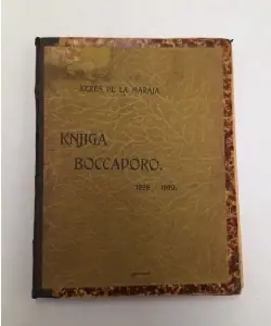 Naslovnica: Knjiga Boccadoro 1898. - 1899.