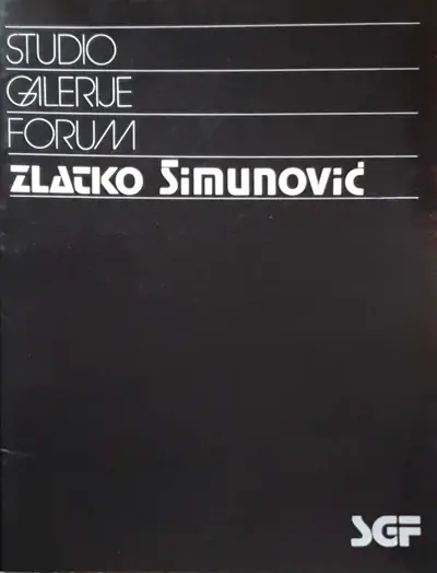 Naslovnica: Zlatko Šimunović