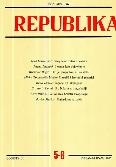 Naslovnica: Republika 5-6/1997