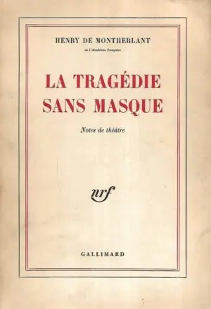 Naslovnica: La Tragedie Sans Masque