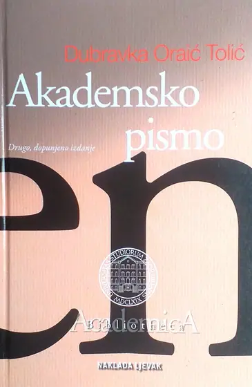 Naslovnica: Akademsko pismo