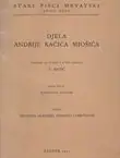 Naslovnica: Djela Andrije Kačića Miošića I. Razgovor ugodni