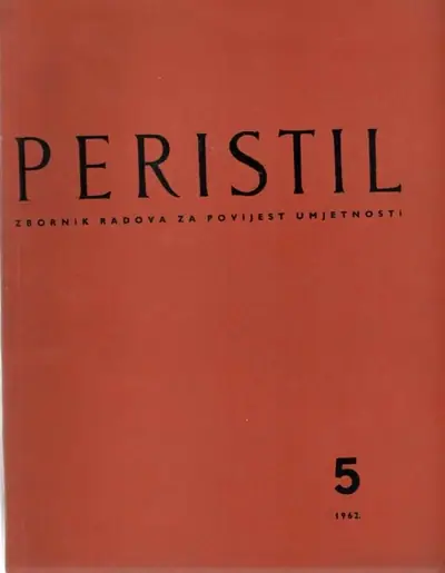 Naslovnica: Gamulin, Grgo: Peristil- Zbornik radova za povijest umjetnosti 5/1962