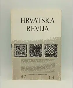 Naslovnica: Hrvatska revija, svezak 3-4 (187) / 1997