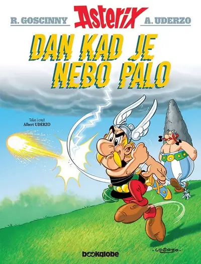 Naslovnica: Asterix - Dan kad je nebo palo, 33. pustolovina, tvrdi uvez