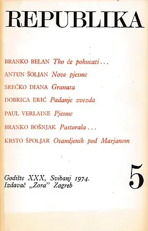 Naslovnica: Republika 5/1974