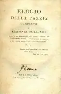Naslovnica: ELOGIO DELLA PAZZIA