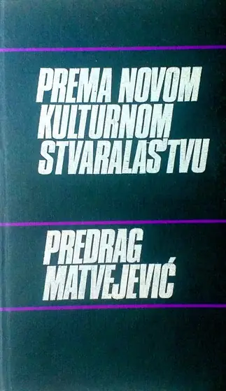 Naslovnica: Prema novom kulturnom stvaralaštvu