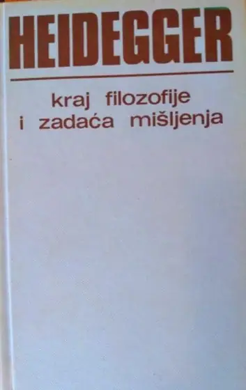 Naslovnica: Kraj filozofije i zadaća mišljenja