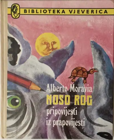 Naslovnica: Noso Rog, Pripovijesti iz Prapovijesti, Biblioteka Vjeverica