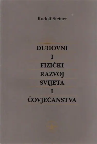 Naslovnica: Duhovni i fizički razvoj svijeta i čovječanstva