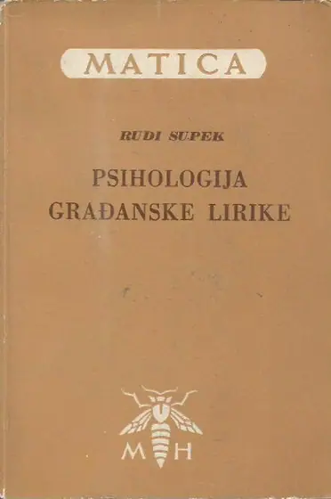 Naslovnica: Psihologija građanske lirike