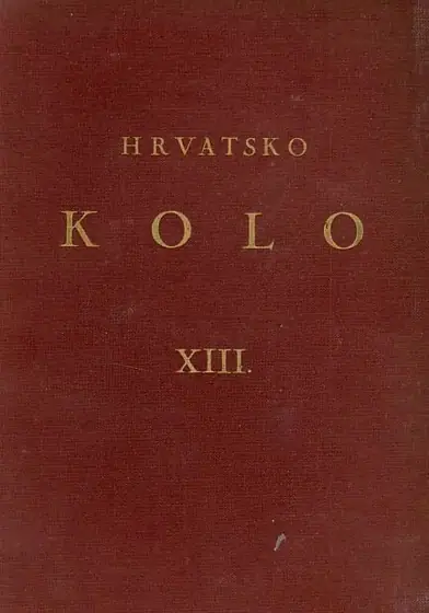 Naslovnica: Hrvatsko kolo, knjiga XIII./1932