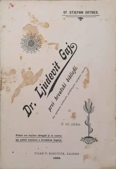 Naslovnica: prvi hrvatski bibliofil : (obljetnica k tridesetoj godišnjici njegove smrti)