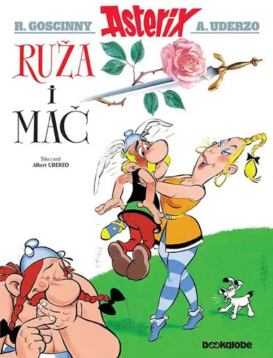Naslovnica: Asterix - Ruža i mač, 29. pustolovina, tvrdi uvez
