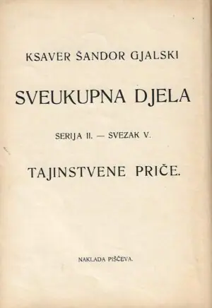 Naslovnica: Tajinstvene priče