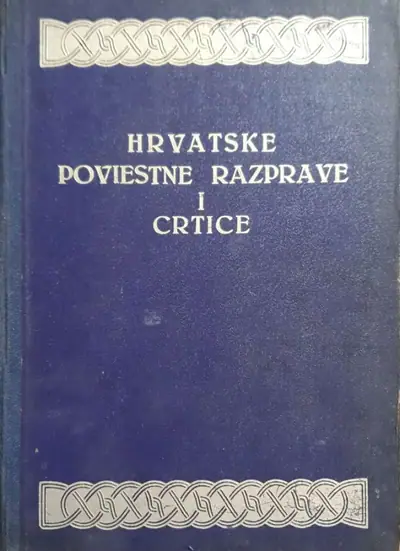 Naslovnica: Hrvatske poviestne razprave i crtice
