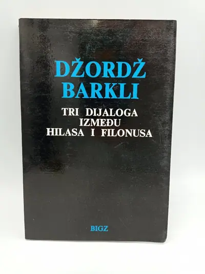 Naslovnica: Tri djaloga između Hilasa i Filonusa