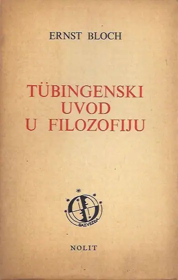 Naslovnica: Tubingenski uvod u filozofiju