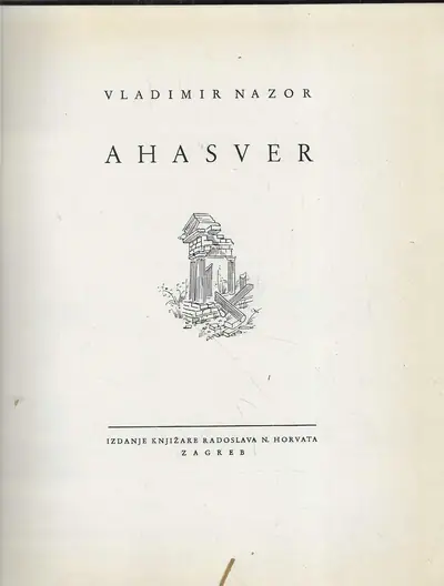 Naslovnica: Ahasver