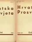 Naslovnica: Hrvatska prosvjeta XXV/1-10/1938