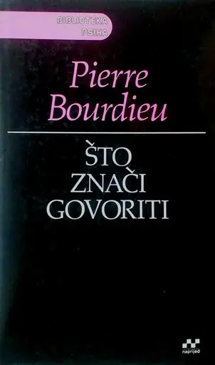 Naslovnica: ŠTO ZNAČI GOVORITI