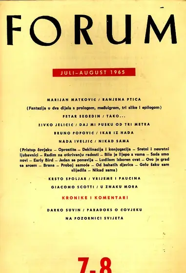 Naslovnica: Forum, 7-8/1965