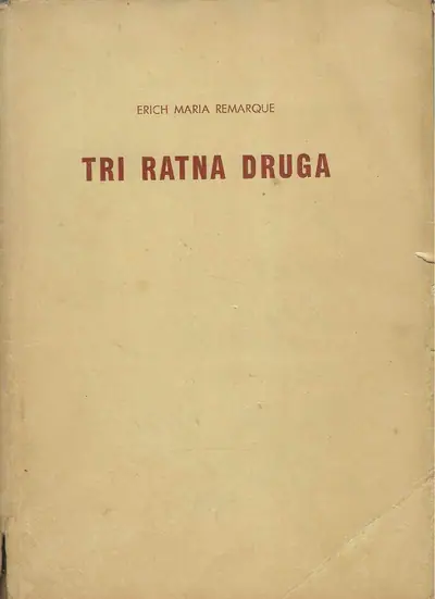 Naslovnica: Tri ratna druga (bez ovitka)