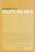 Naslovnica: KNJIŽEVNA REPUBLIKA 10-12/2015.